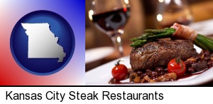 Kansas City, Missouri - a steak dinner