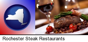 Rochester, New York - a steak dinner